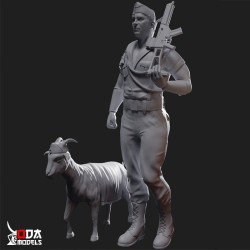 legionnaire with goat
