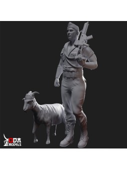 legionnaire with goat