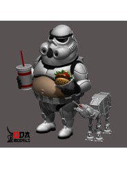 Figuras Divertidas Stormtrooper y AT-AT para Pintar