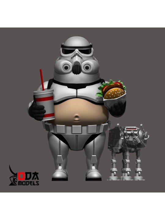 Figuras Divertidas Stormtrooper y AT-AT para Pintar