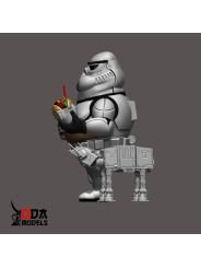 Figuras Divertidas Stormtrooper y AT-AT para Pintar