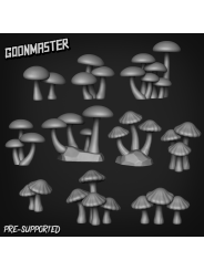Miniature Mushrooms to Paint - Oda Models