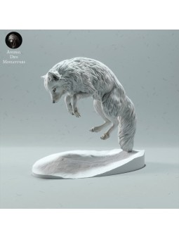 Zorro Artico saltando