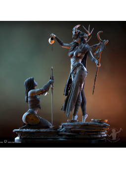 Diorama Ronelle y Keena para Montar y Pintar