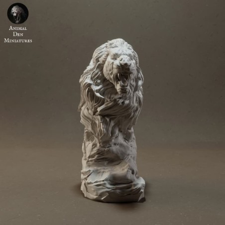Roaring Lion Bust