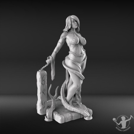 Maya figure, the priestess of the Kraken