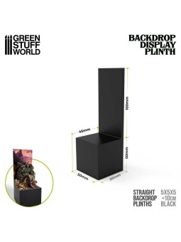 Pedestal base with bottom 5x5 cm straight