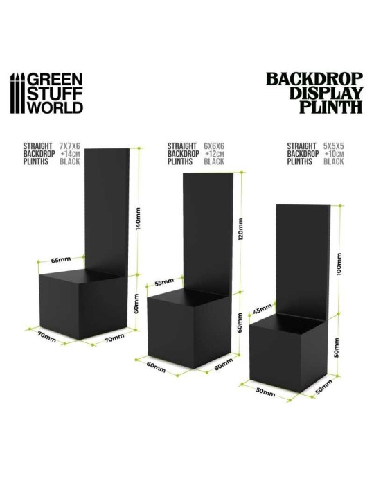Peana Pedestal Cuadrara para Miniaturas