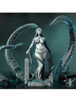 Maya figure, the priestess of the Kraken (full version)