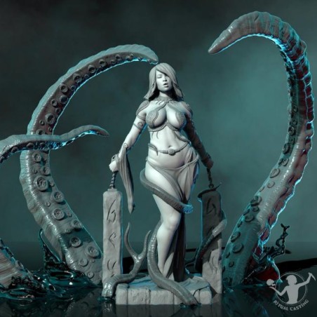 Maya figure, the priestess of the Kraken (full version)