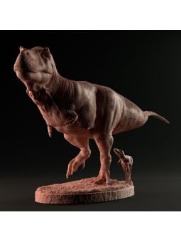 Tyrannosaurus rex con cría