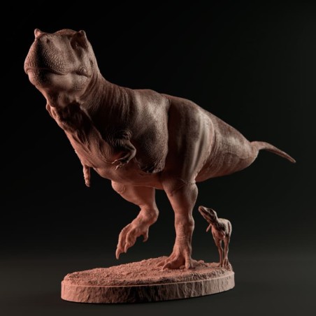 Tyrannosaurus rex con cría