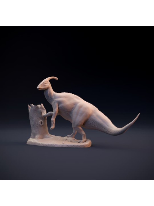 Tsintaosaurus con arbol