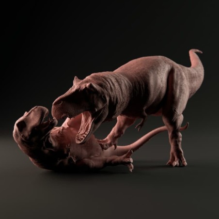 Tyrannosaurus Rex luchando