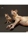 hyena with cub