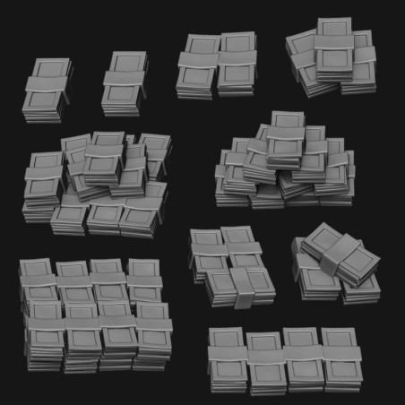 Carteles de madera en miniatura - Oda Models