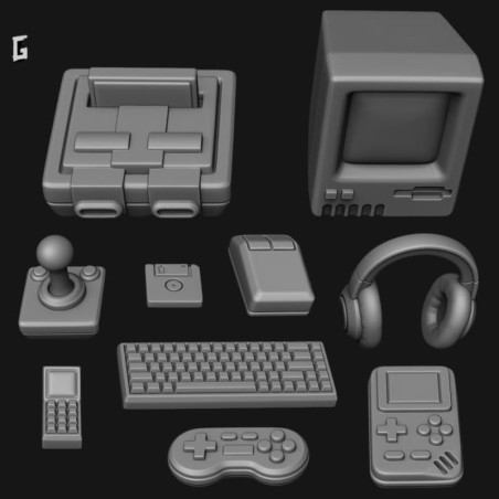 Carteles de madera en miniatura - Oda Models