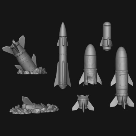 Carteles de madera en miniatura - Oda Models