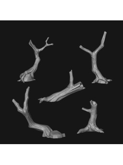 Carteles de madera en miniatura - Oda Models