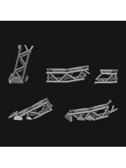 Carteles de madera en miniatura - Oda Models