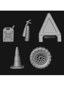 Carteles de madera en miniatura - Oda Models