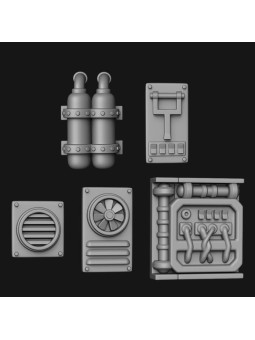 Carteles de madera en miniatura - Oda Models