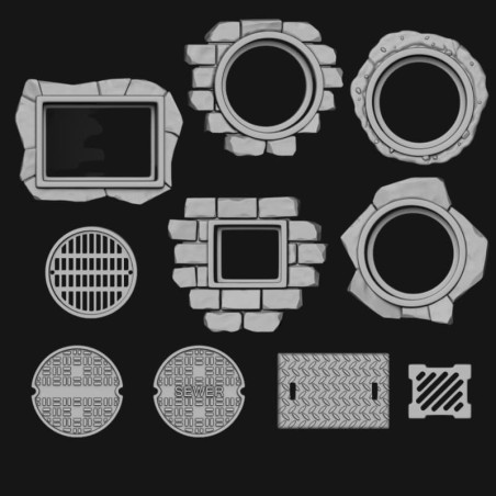 Miniatures Wooden Signs to Paint - Oda Models