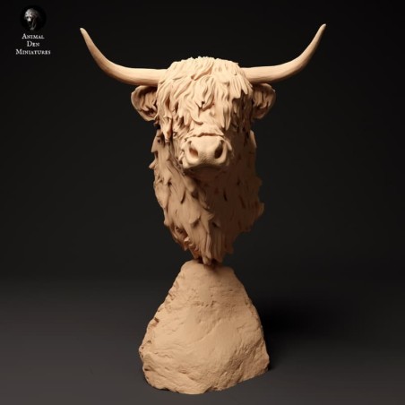 Highland cow bust