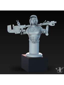 Bust Saskia, the engineer