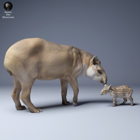 Tapir con cria