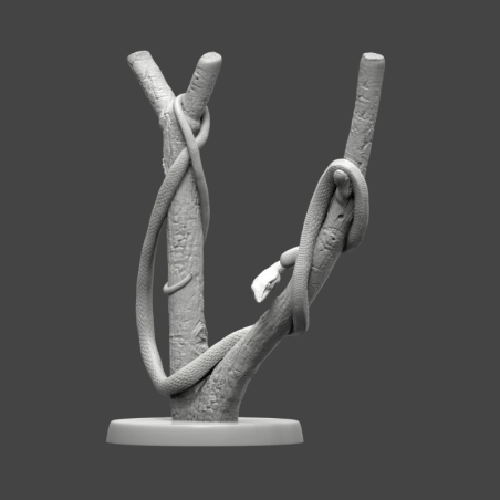 Serpiente de la vid verde