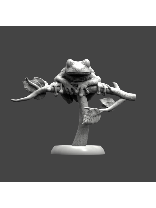 Rana de ojos granates