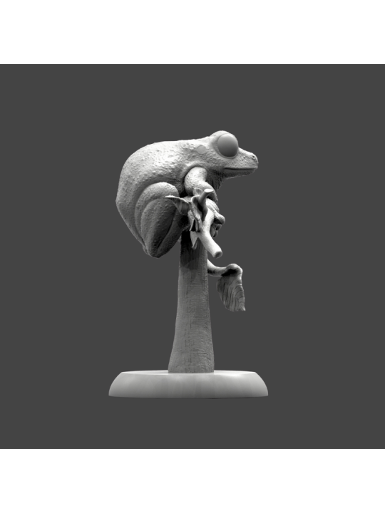 Rana de ojos granates