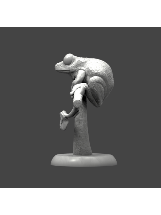 Rana de ojos granates