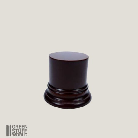 Round Pedestal Base 6.5 cm hazelnut
