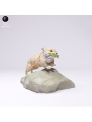 American pika running