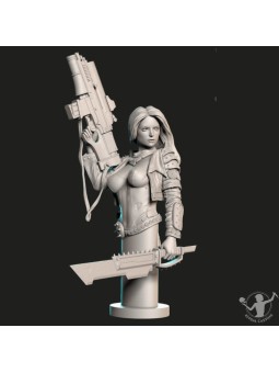 Busto Claudia, la guardabosques