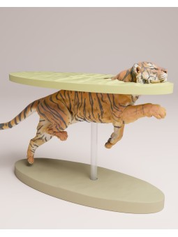 Sumatran tiger swimming