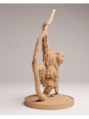 Orangután de sumatra con rama