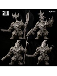 Ork Pirate Captain In 3D Resin – Customizable Miniature With Scenic Base