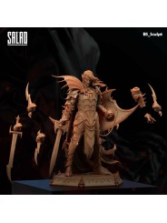 Malus, Caballero Oscuro En Resina 3D – Miniatura Con Armas Y Manos Intercambiables