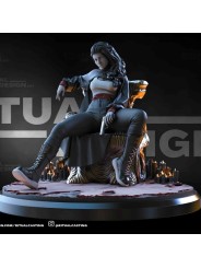 Anastasia En Resina 3D – Miniatura Sentada En Sillón Escénico Para Pintar