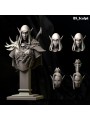 Busto Elfa Oscura 65 Mm En Resina – Miniatura Con 6 Cabezas Intercambiables