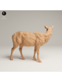 Female Elk In 3D Resin – Rocky Mountain Wildlife Miniature