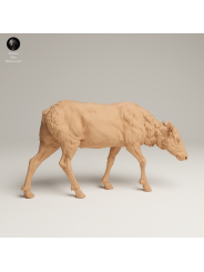 Alce Hembra Pastando En Resina 3D – Miniatura Naturalista De Fauna