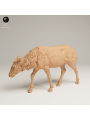 Alce Hembra Pastando En Resina 3D – Miniatura Naturalista De Fauna