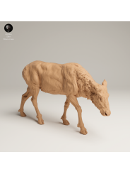 Alce Hembra Pastando En Resina 3D – Miniatura Naturalista De Fauna