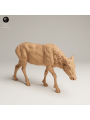 Alce Hembra Pastando En Resina 3D – Miniatura Naturalista De Fauna