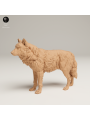 Lobo Gris En Resina 3D – Miniatura Realista De Fauna Salvaje