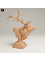 Rocky Mountain Elk Bust – Realistic 3D Resin Animal Sculpture